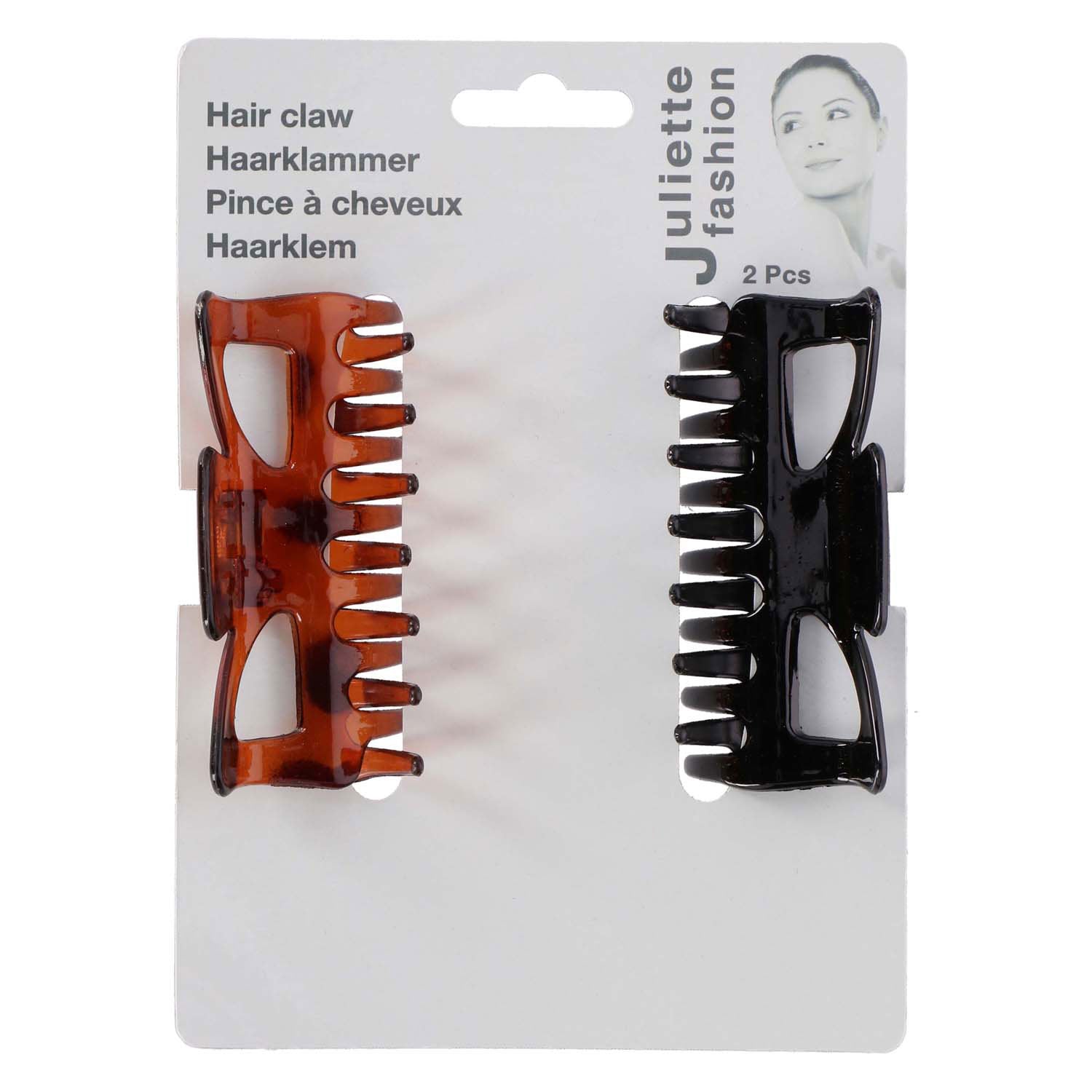 Pince à cheveux 9cm, 2 pcs.