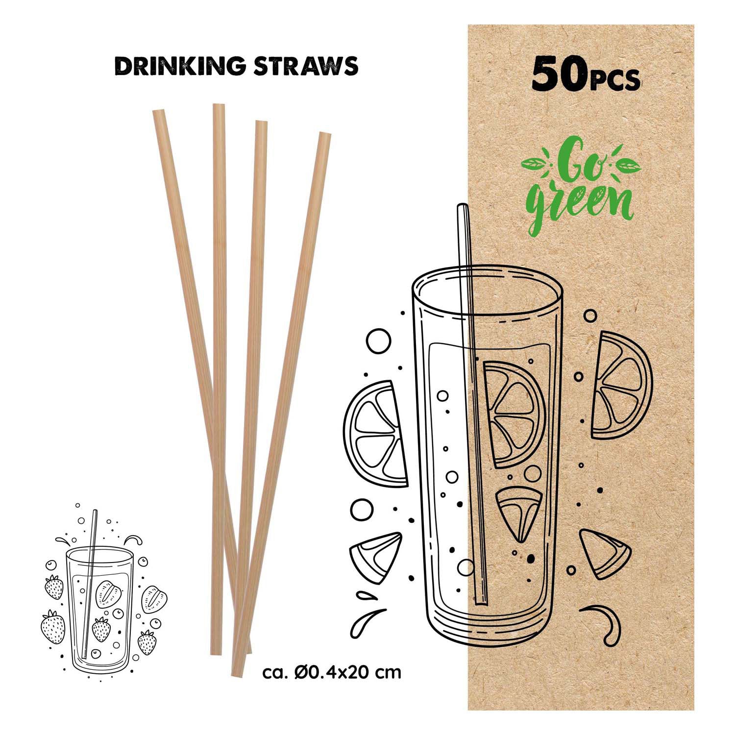Pailles, 50 pcs.