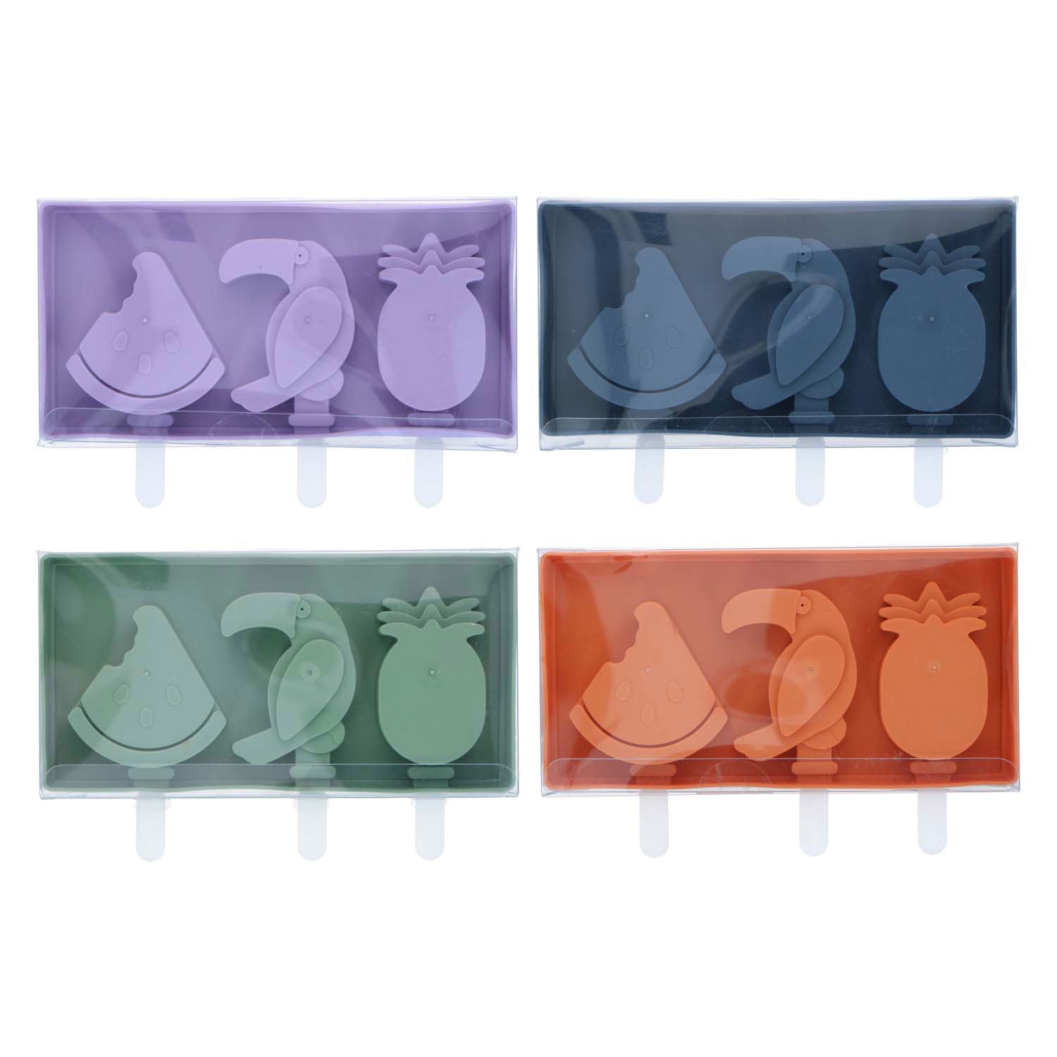 Moule à sucettes glacées, 3 pièces.