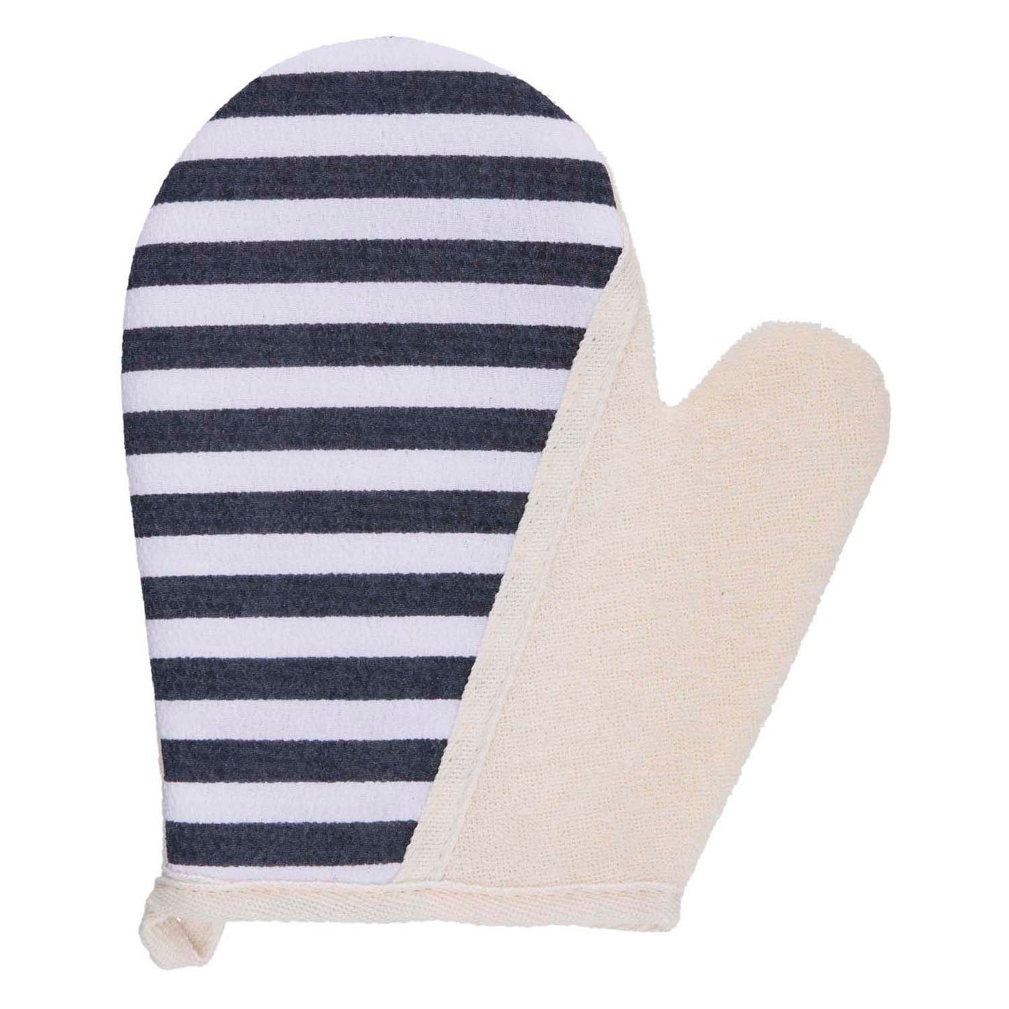 Rayures des gants de bain
