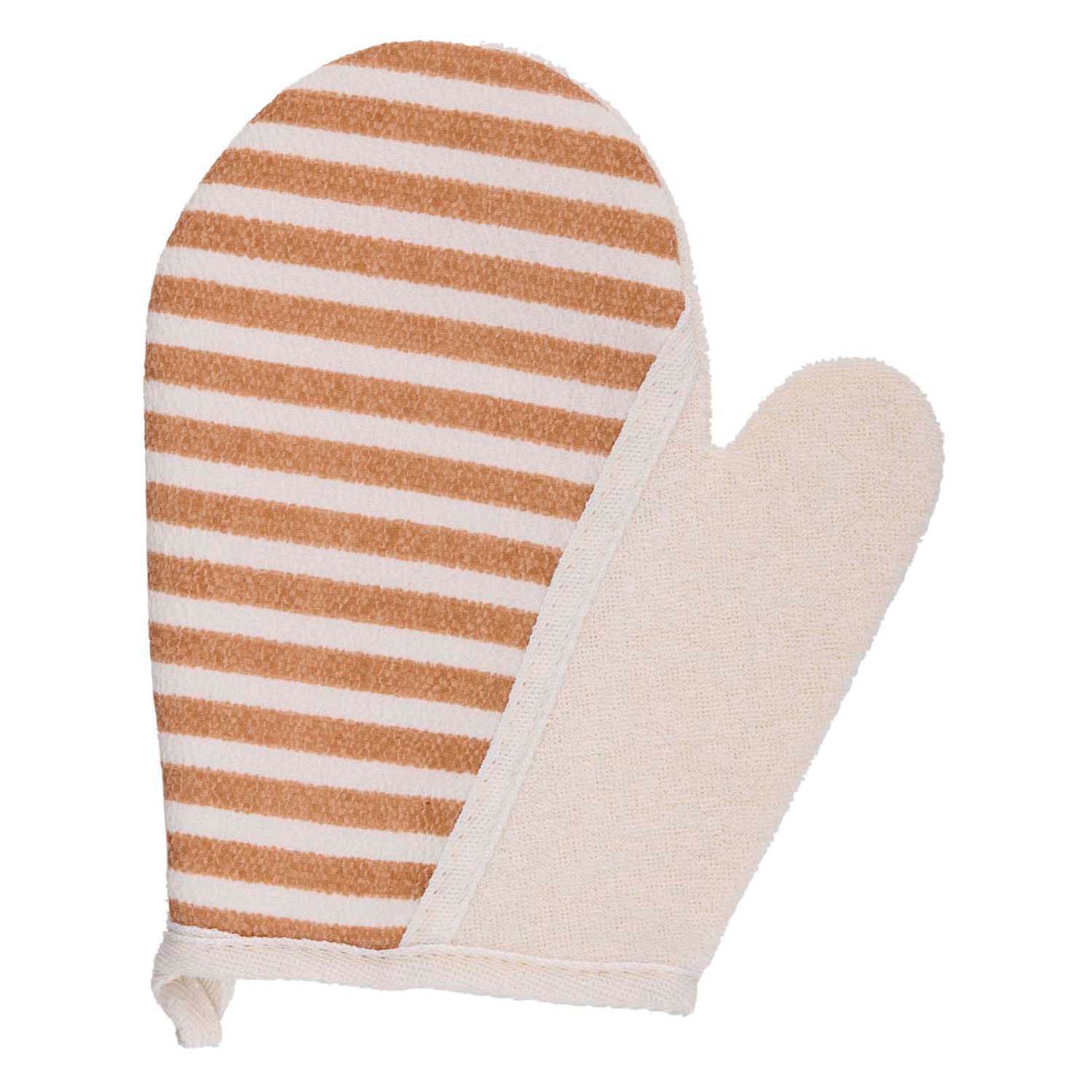 Rayures des gants de bain