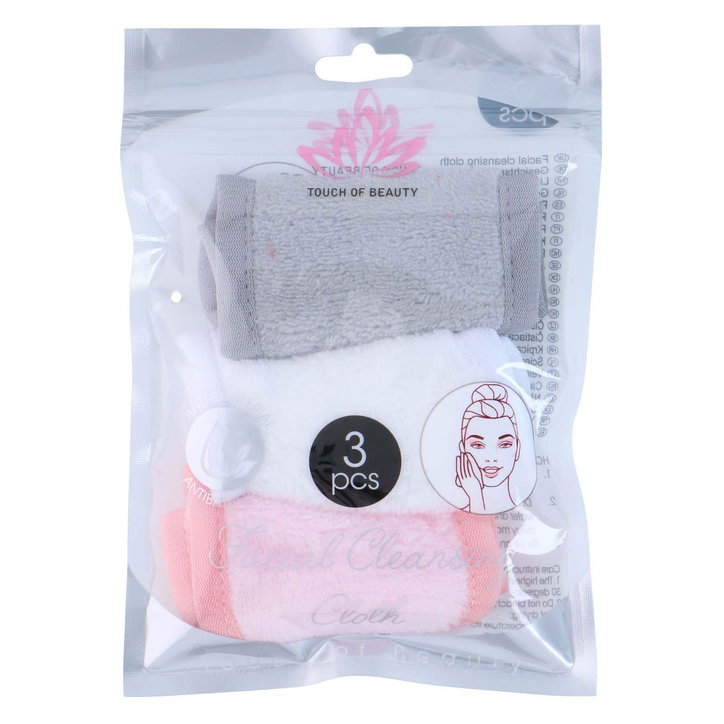 Lingettes nettoyantes pour le visage, 3 pcs.