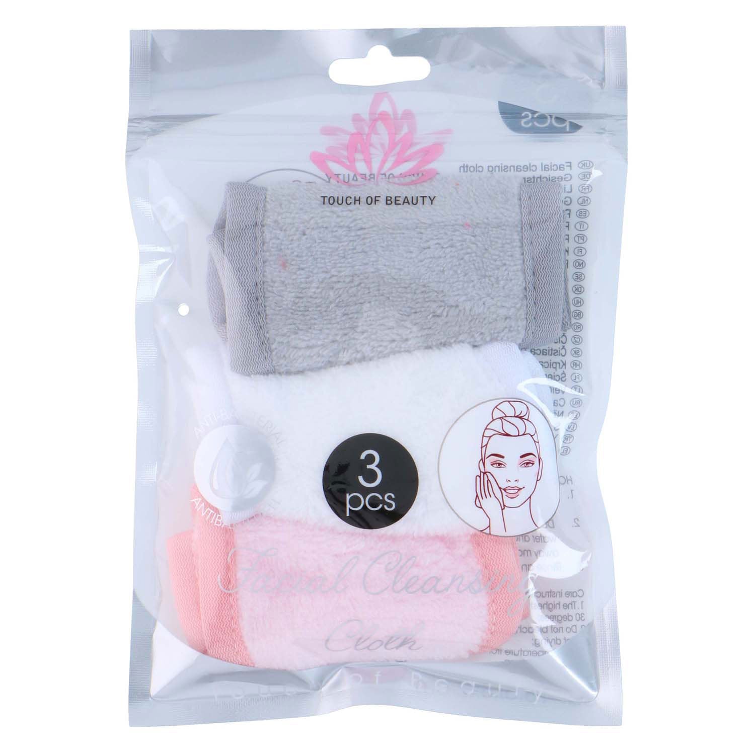 Lingettes nettoyantes pour le visage, 3 pcs.