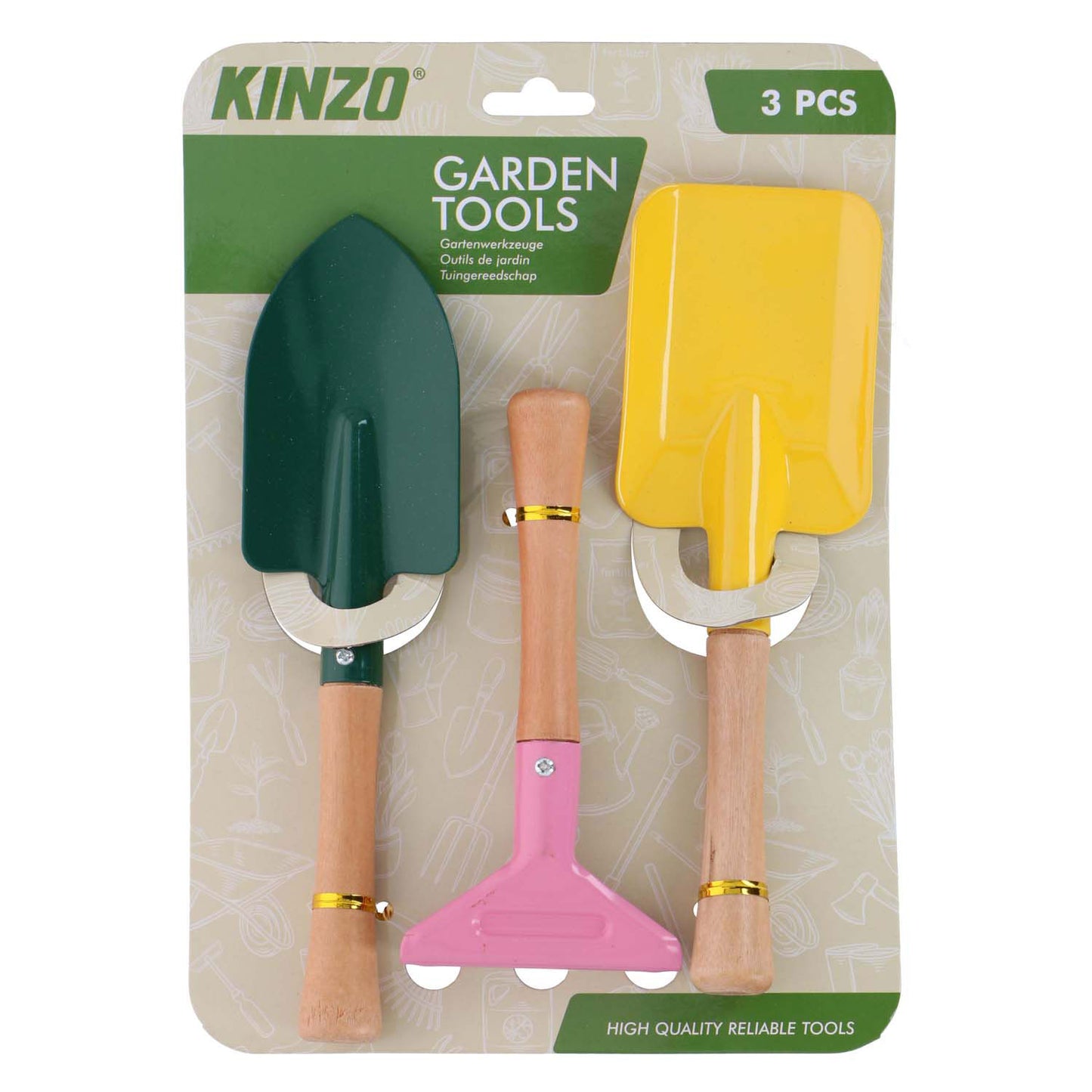 Outils de jardin, 3 pcs.