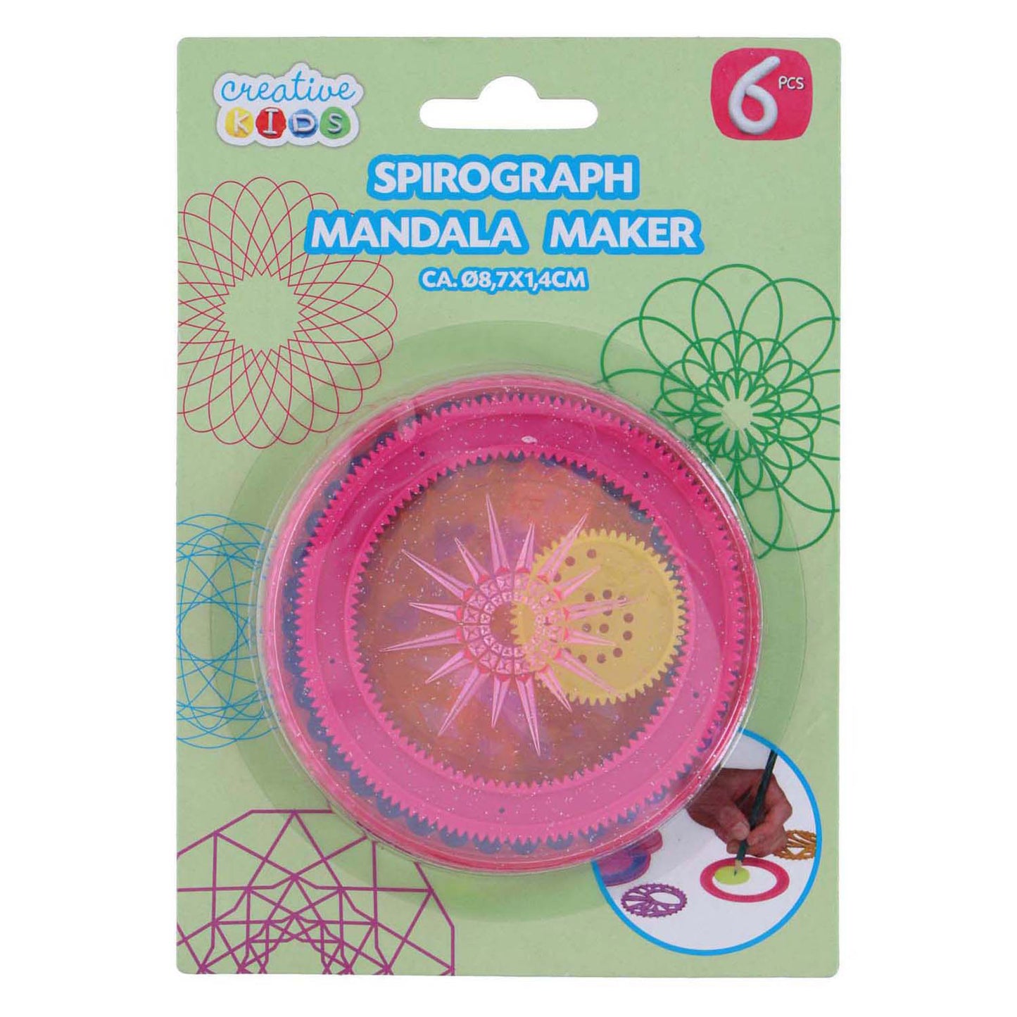Ensemble de création de mandala spirographe 6