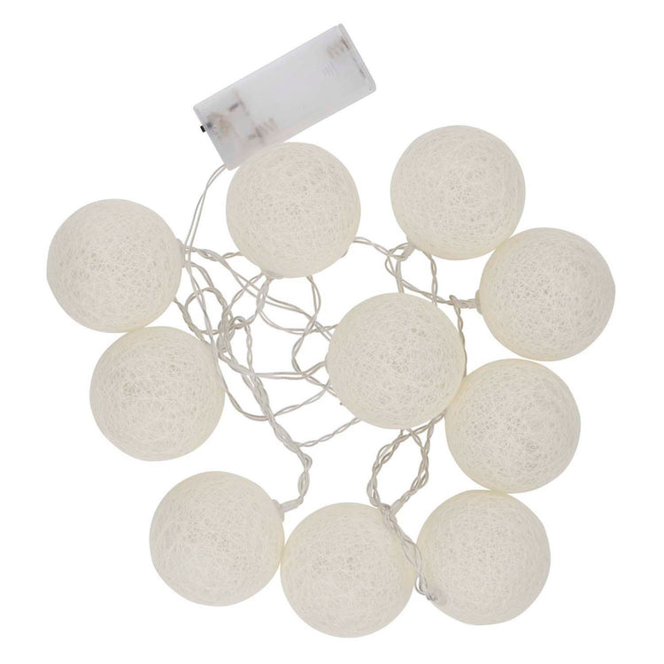Cordon avec 10 boules LED