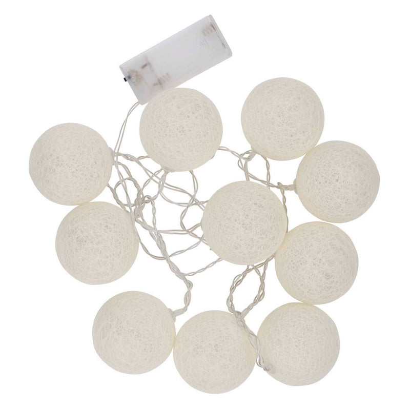 Cordon avec 10 boules LED