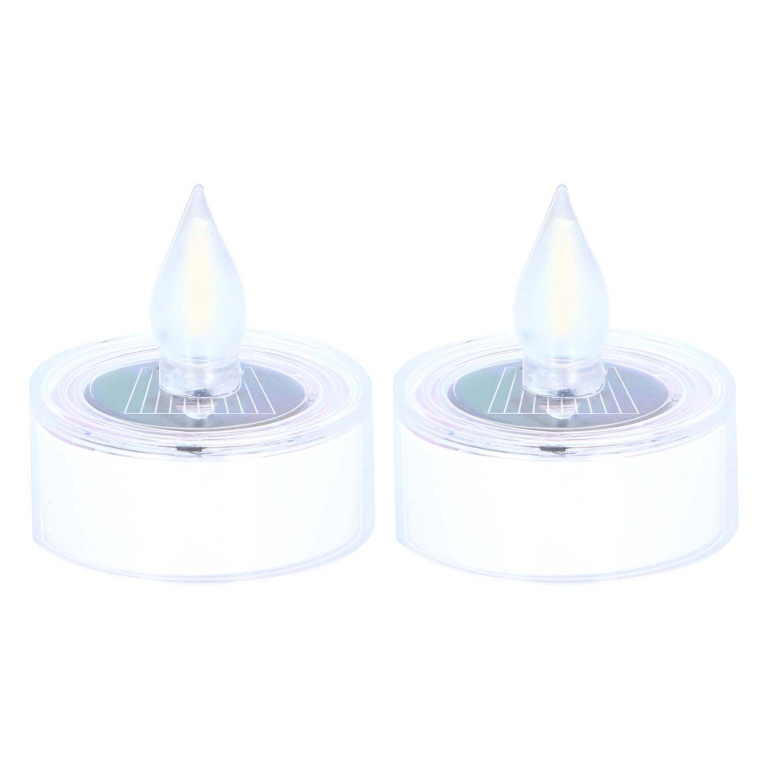 Bougies chauffe-plat solaires, 2 pcs.
