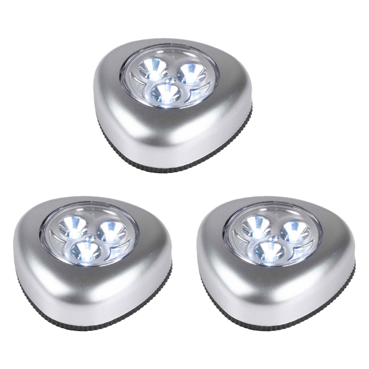 Lampe à pression LED, 3 pcs.