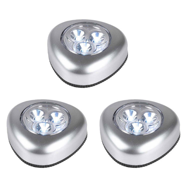 Lampe à pression LED, 3 pcs.