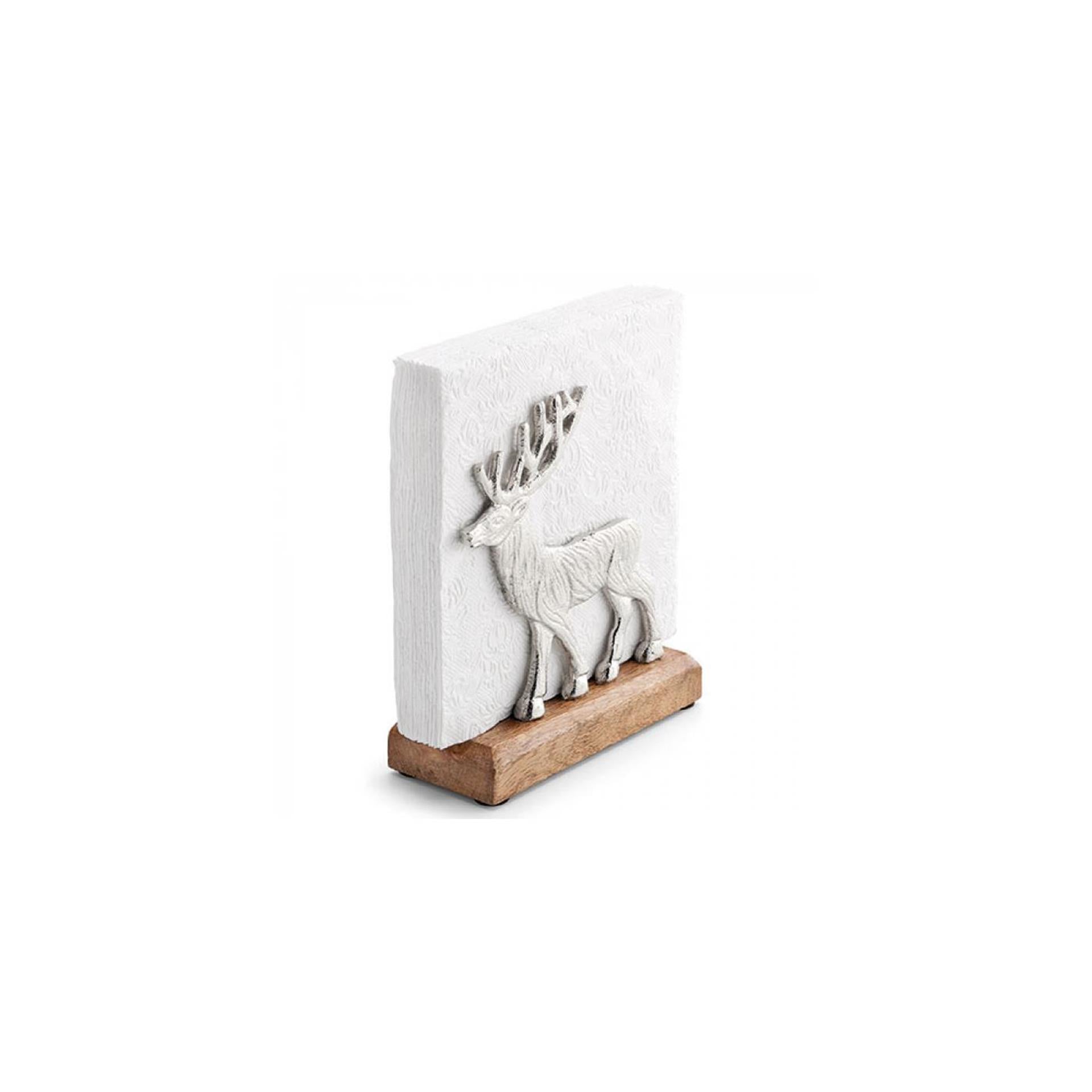 Ambiente porte-serviettes renne argent