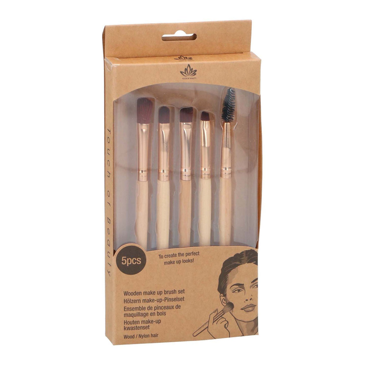 Pinceaux de maquillage, 5 pcs.