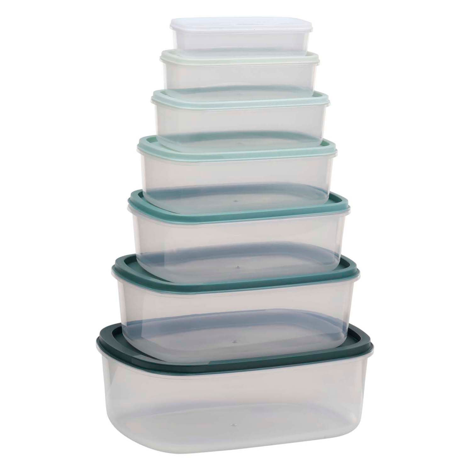 Boîte de rangement 6 pièces avec couvercle.