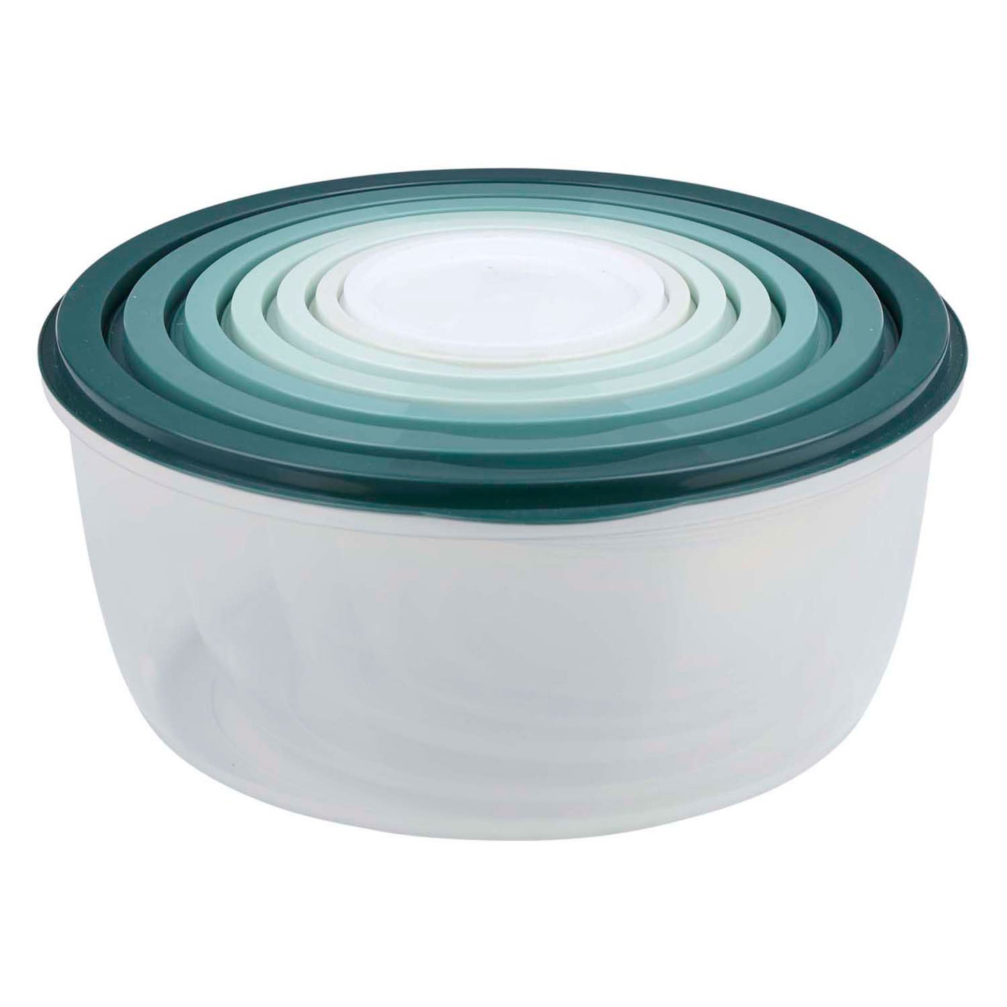 Boîte de rangement 6 pièces avec couvercle, ronde