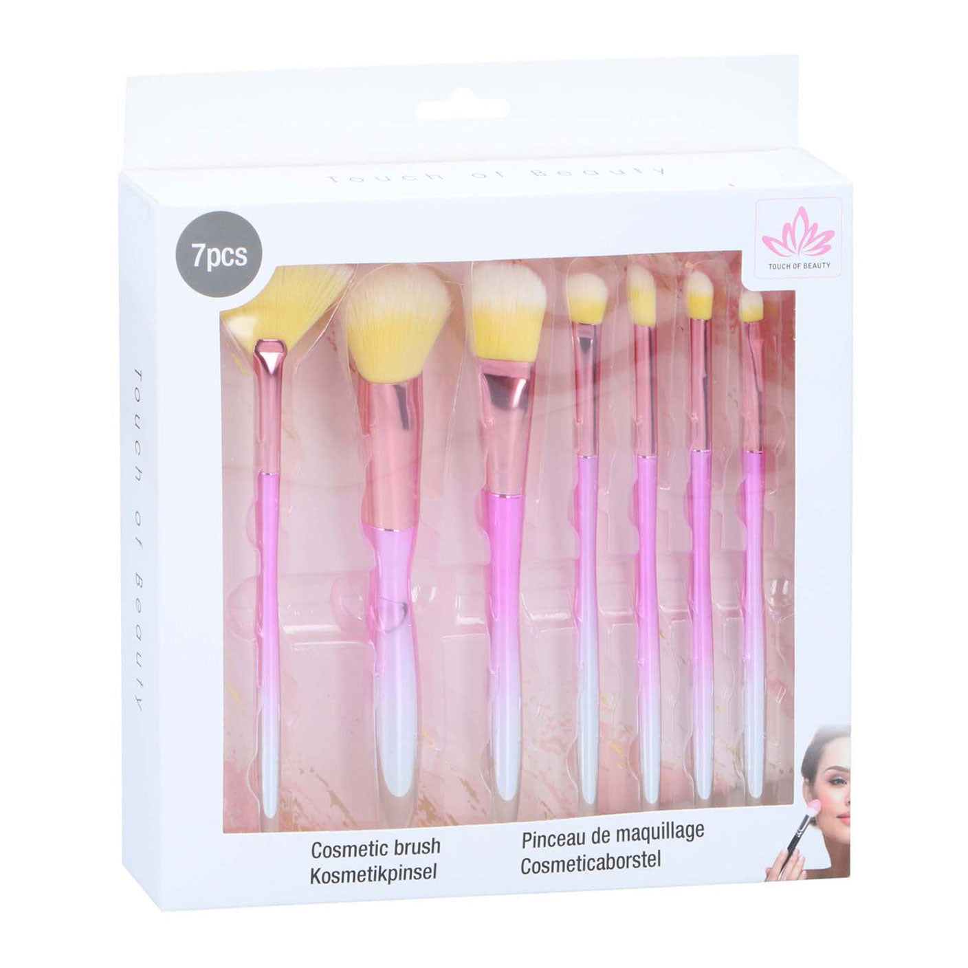 Pinceaux de maquillage, 7 pièces.