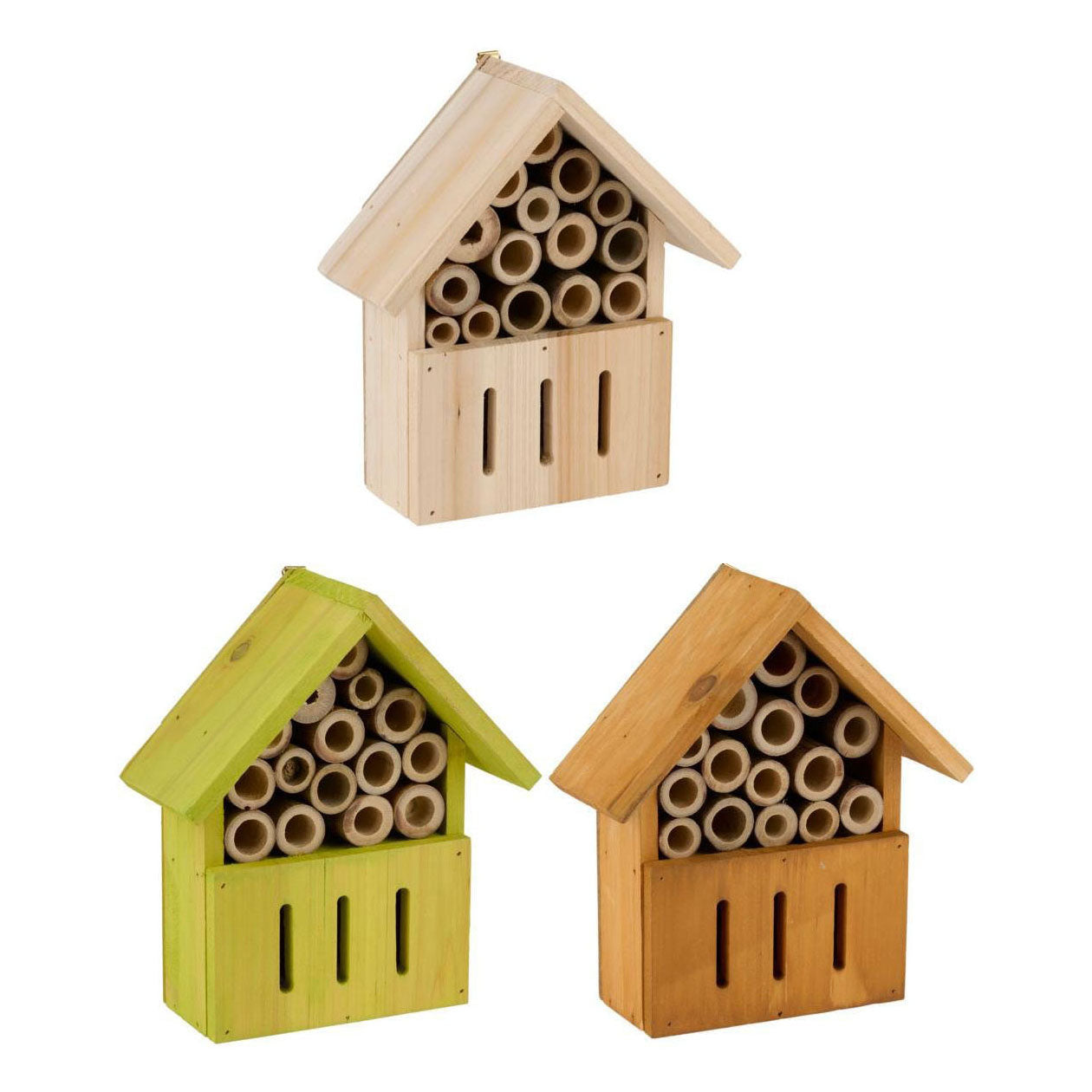 Hôtel à insectes en bois papillons abeilles