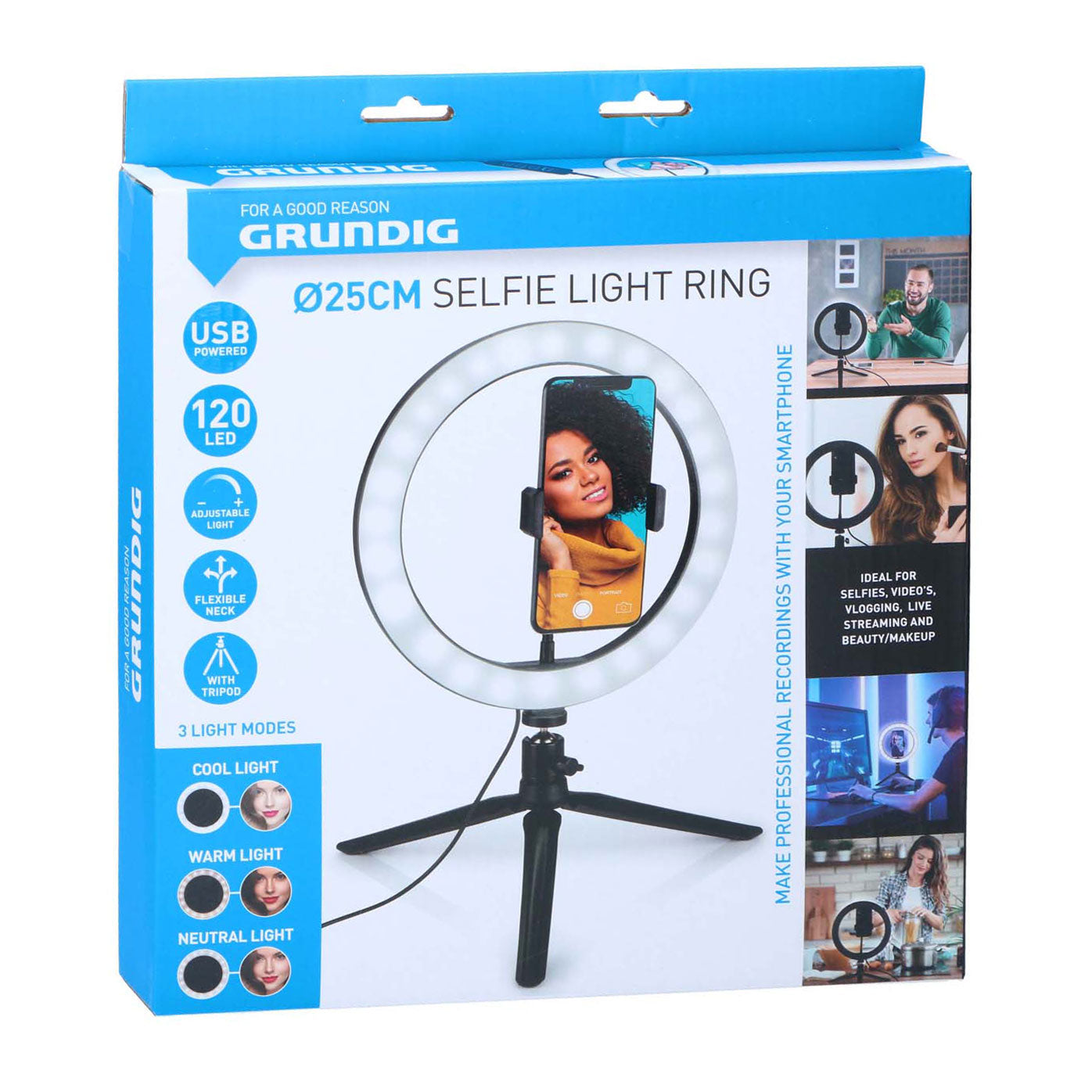 Ringlight sur trépied