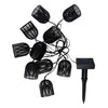 Cordon lumineux solaire noir, 420cm