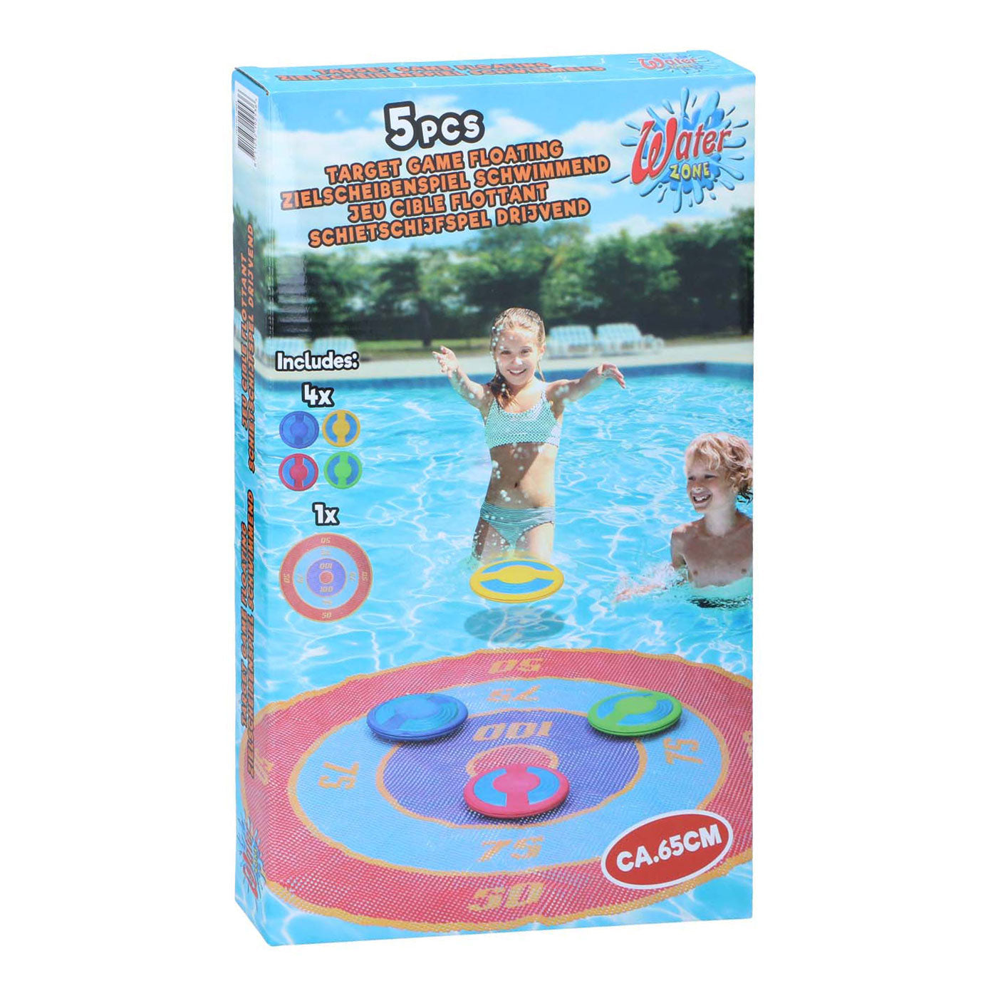 Jeu de cible flottante, 5 parties.