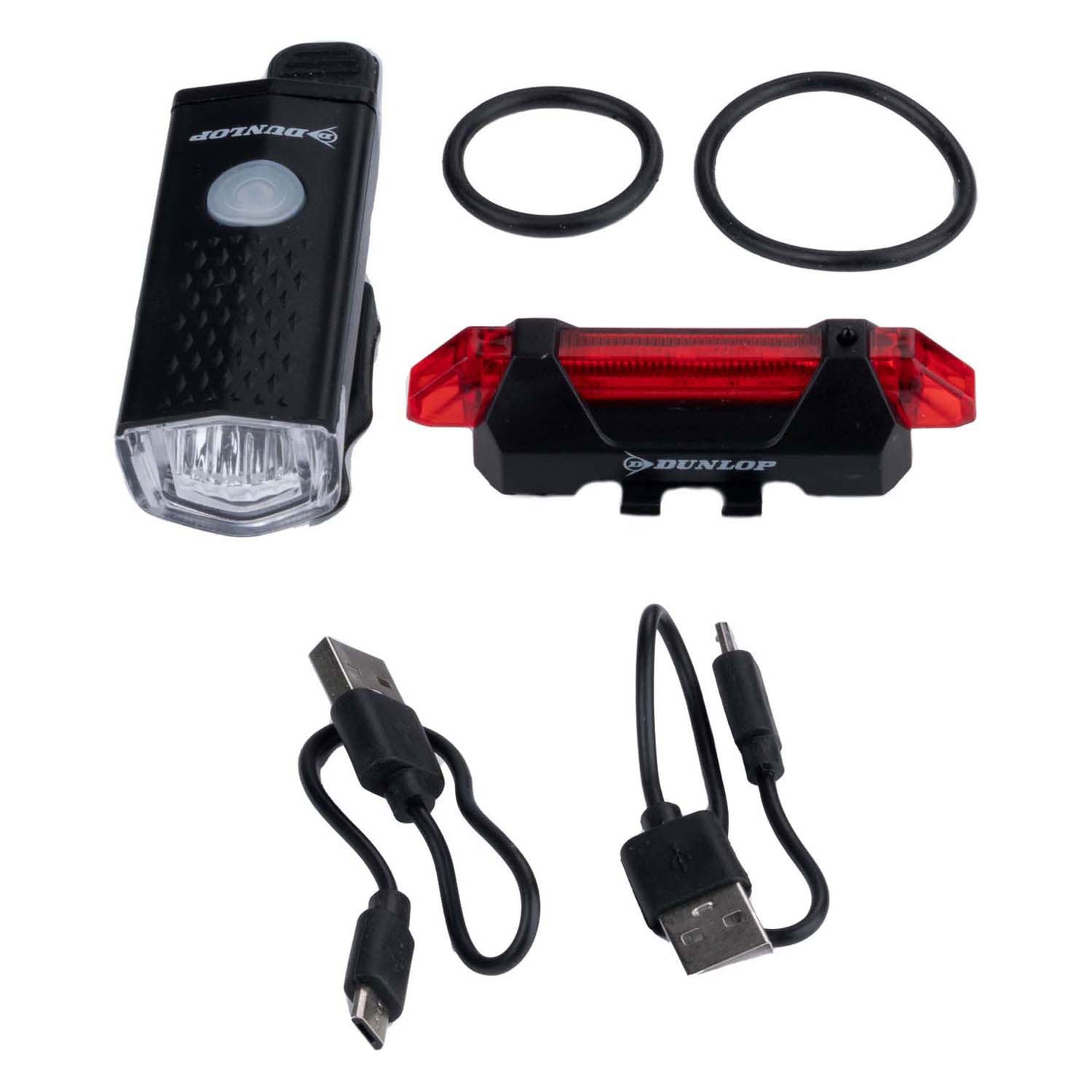Kit d'éclairage de vélo Dunlop, 2 pièces.