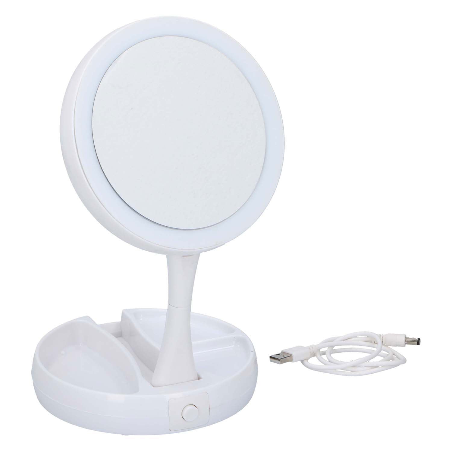 Miroir de maquillage avec LED
