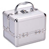 Trousse de maquillage argent