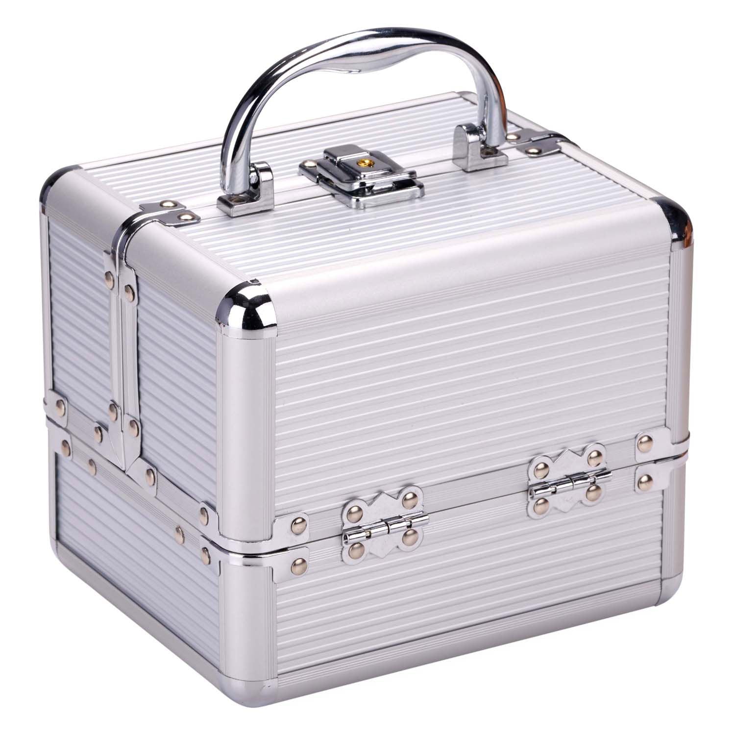 Trousse de maquillage argent