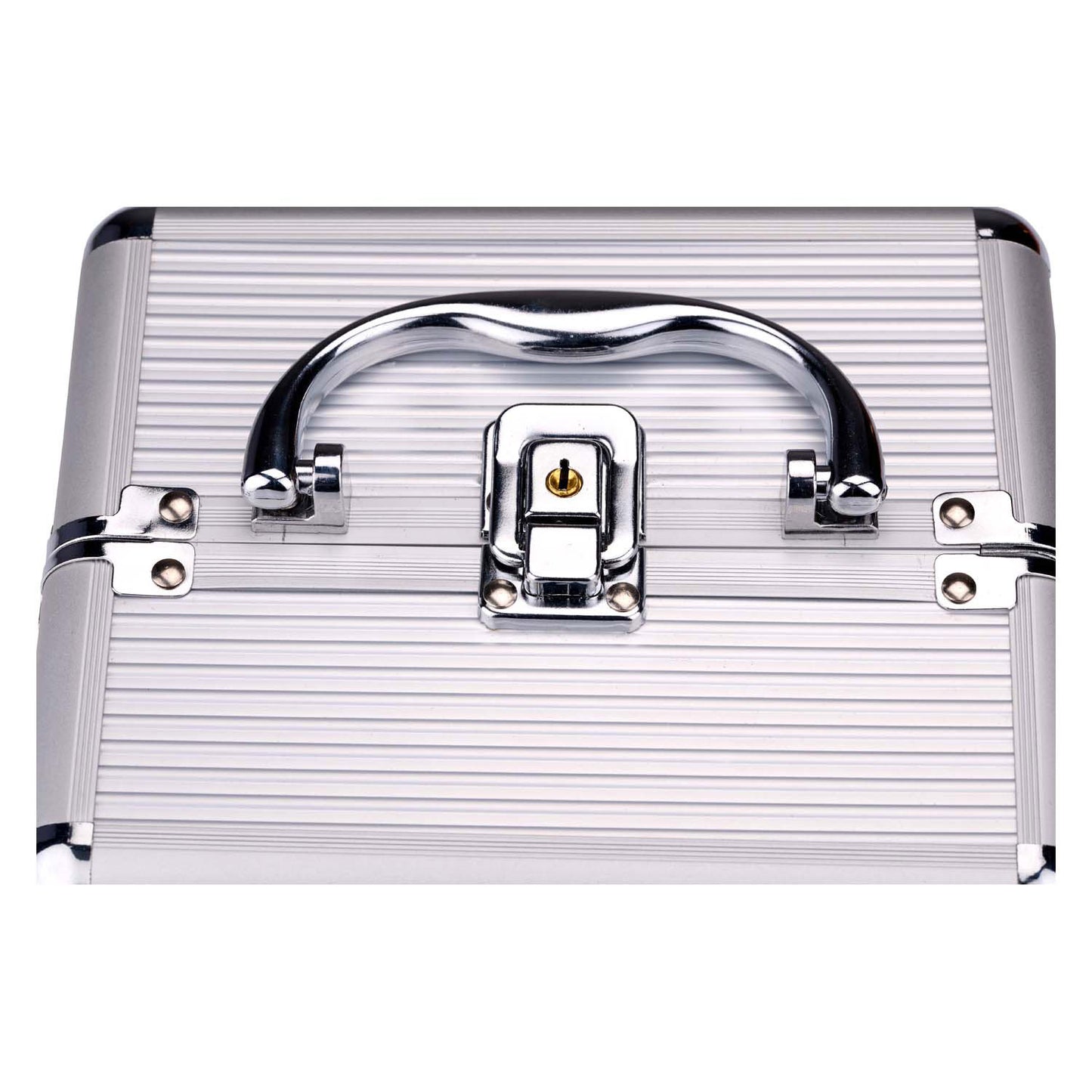 Trousse de maquillage argent