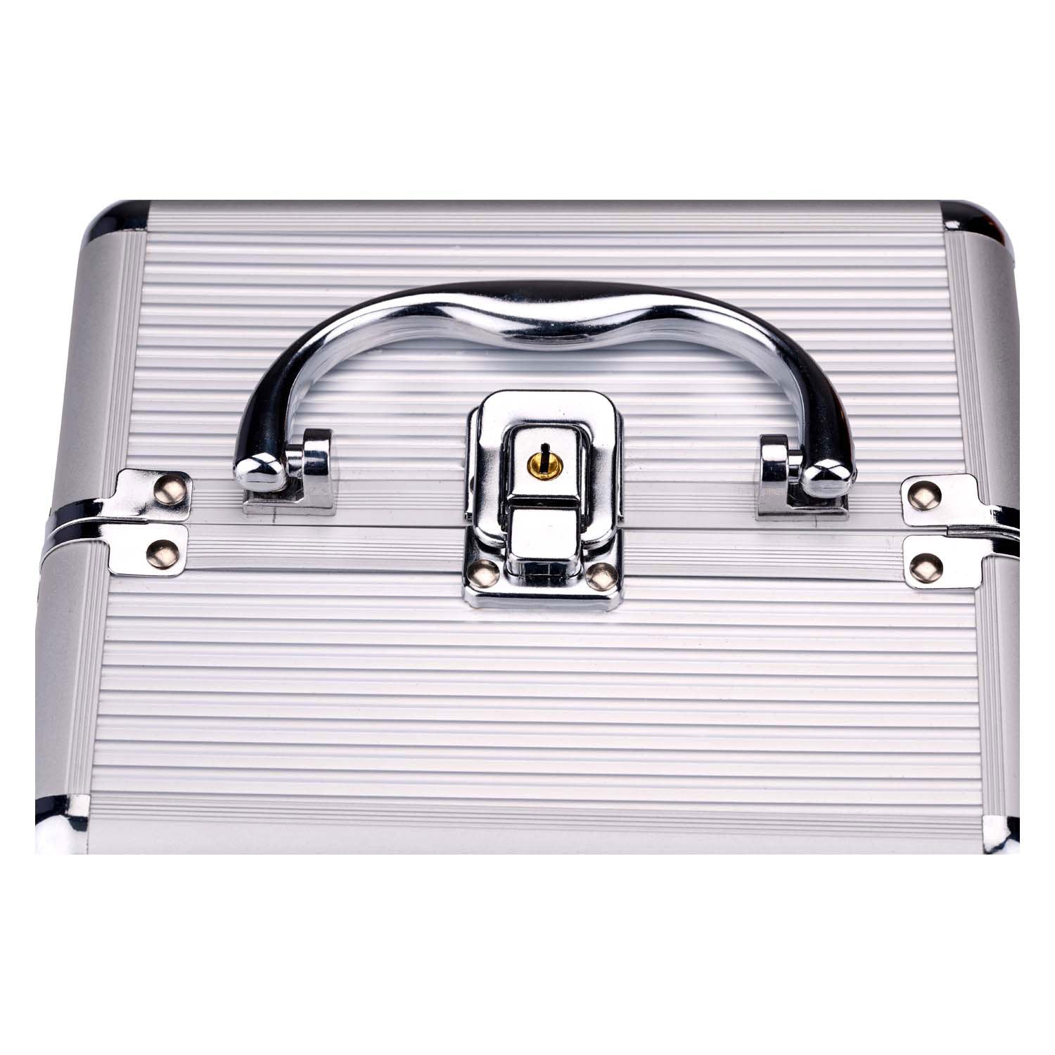 Trousse de maquillage argent