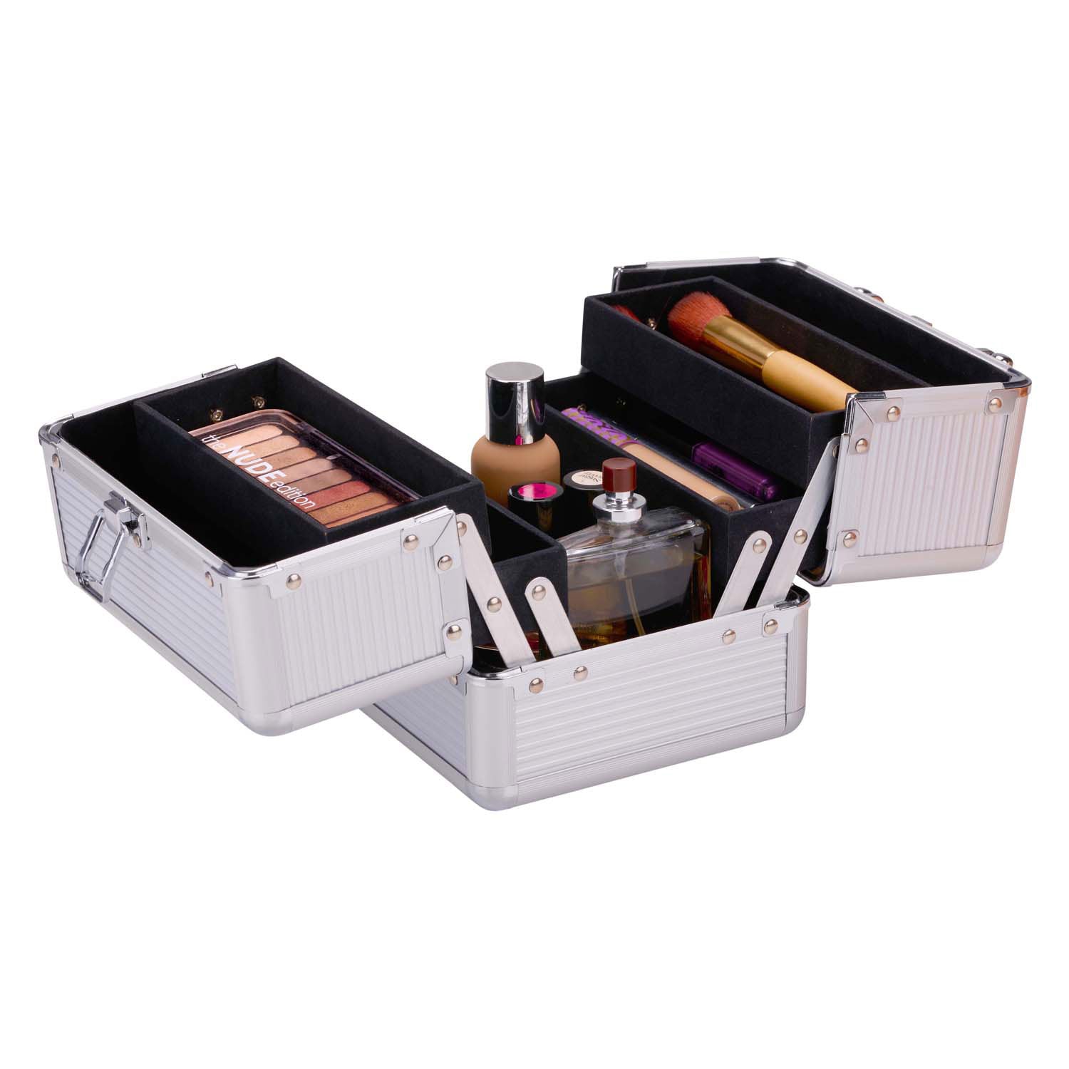 Trousse de maquillage argent