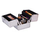 Trousse de maquillage argent