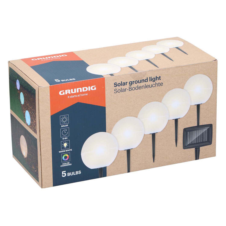 Lampes solaires de jardin, 5 pcs.