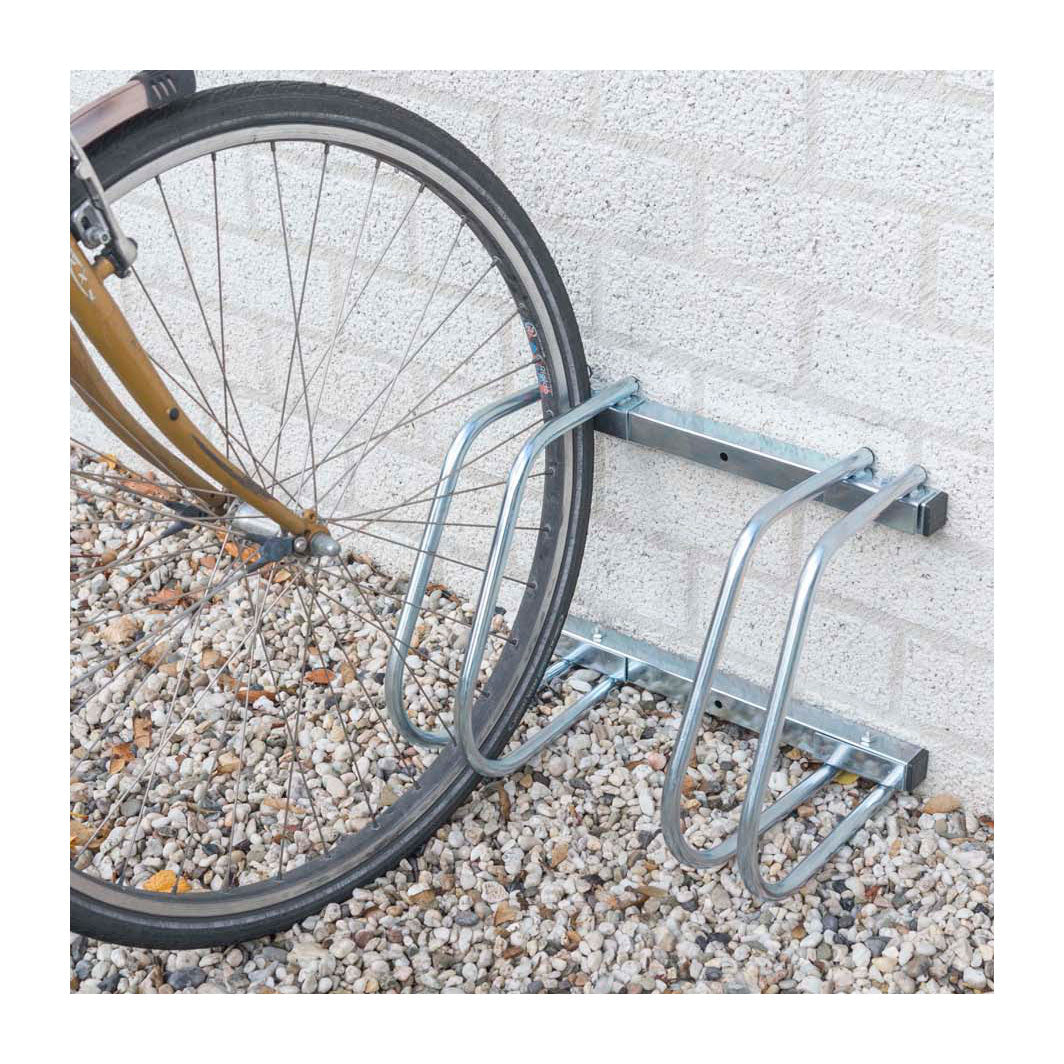 Support à vélos sur mur au sol, 2 vélos
