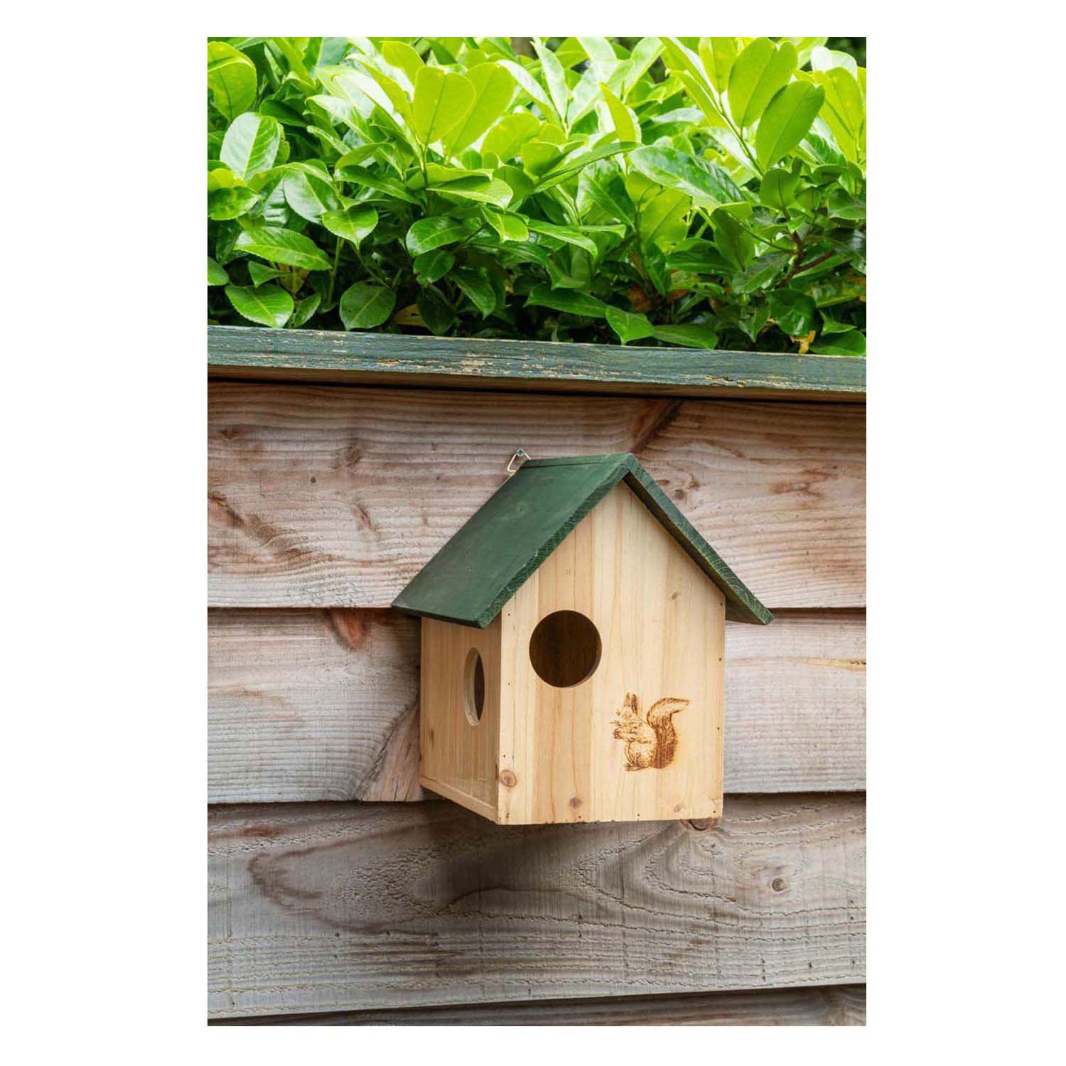 Maison d'écureuil en bois