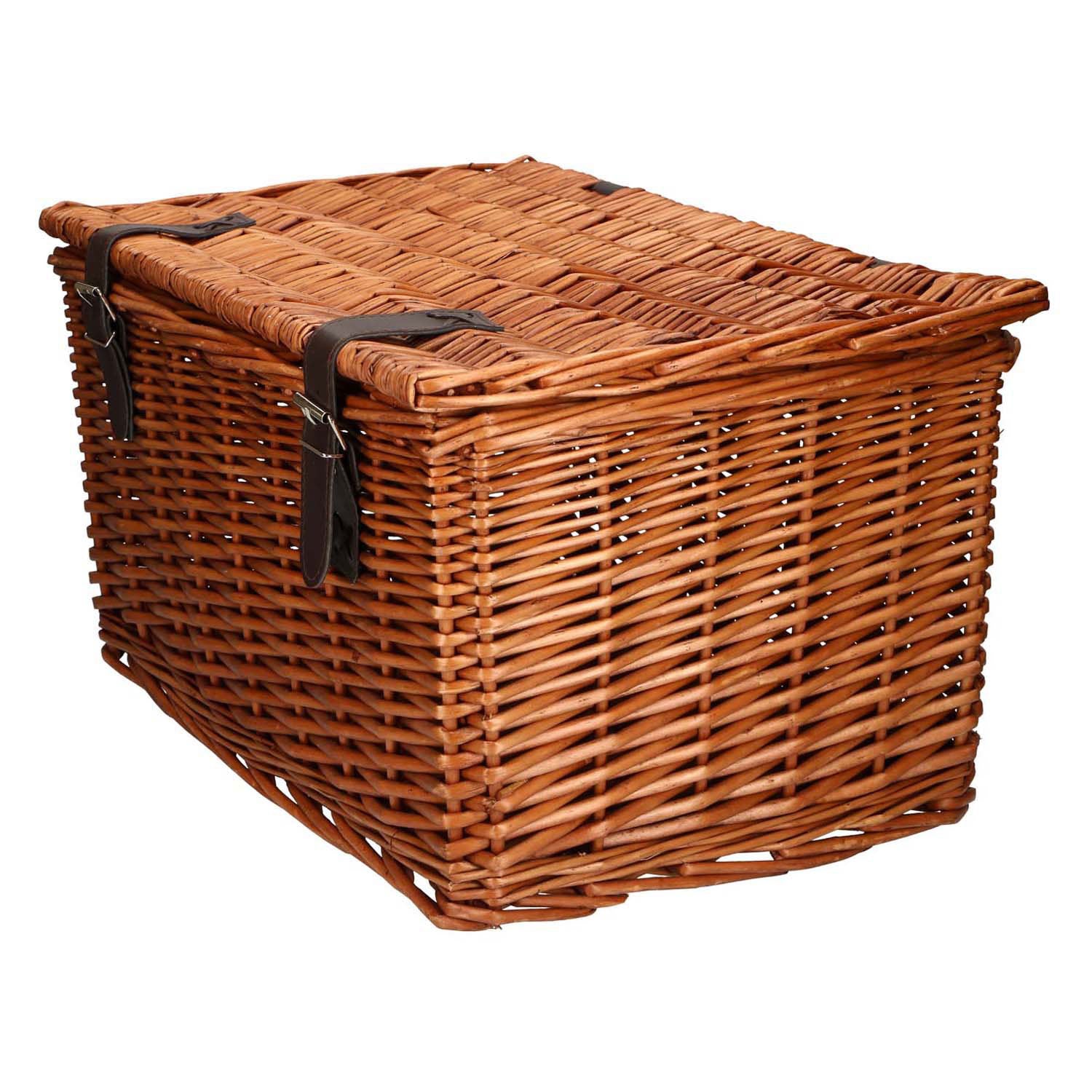 Panier de boulanger vélo marron 45x30x25cm