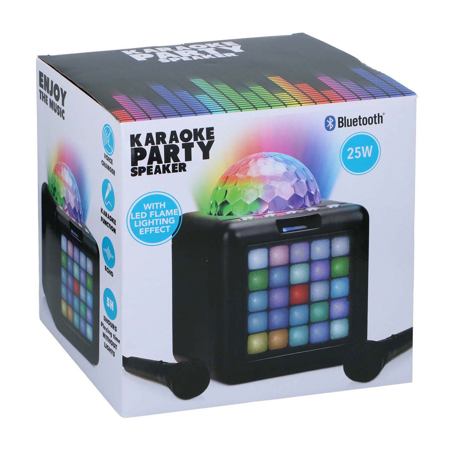 Enceinte de soirée karaoké bt 10w 25