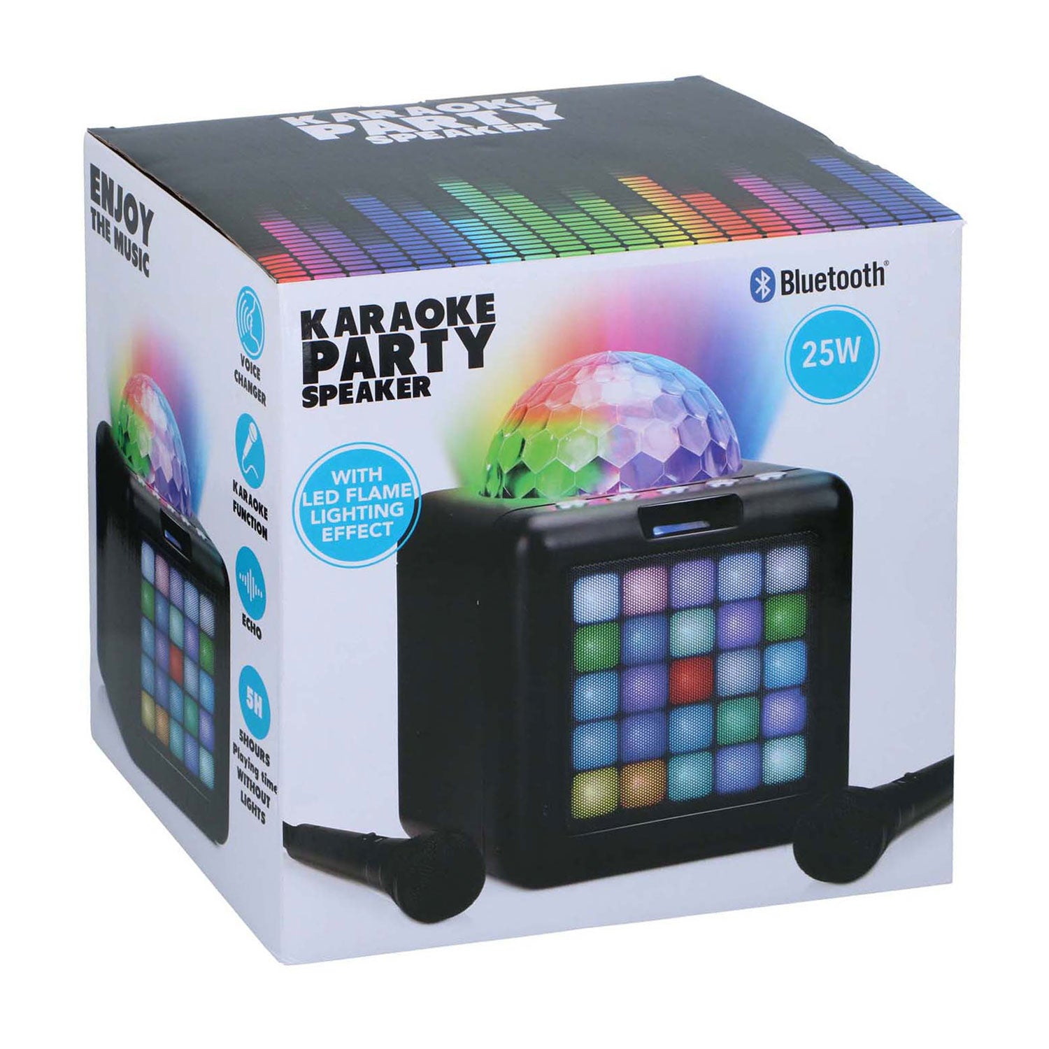 Enceinte de soirée karaoké bt 10w 25