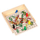 Jeu de serpents et d'échelles en bois