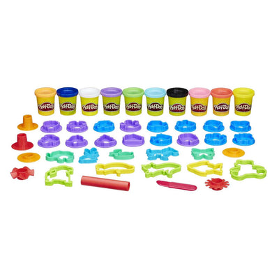 Boîte à outils Play-doh avec +30 pièces 10 pots en argile