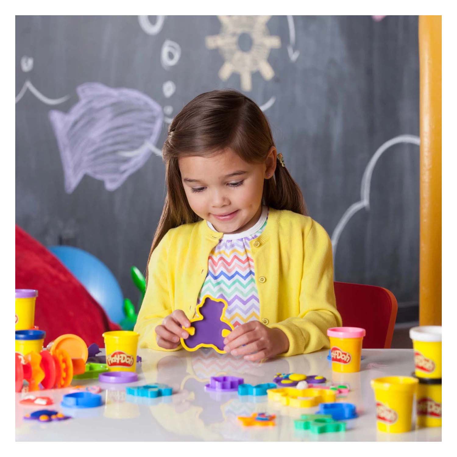 Boîte à outils Play-doh avec +30 pièces 10 pots en argile