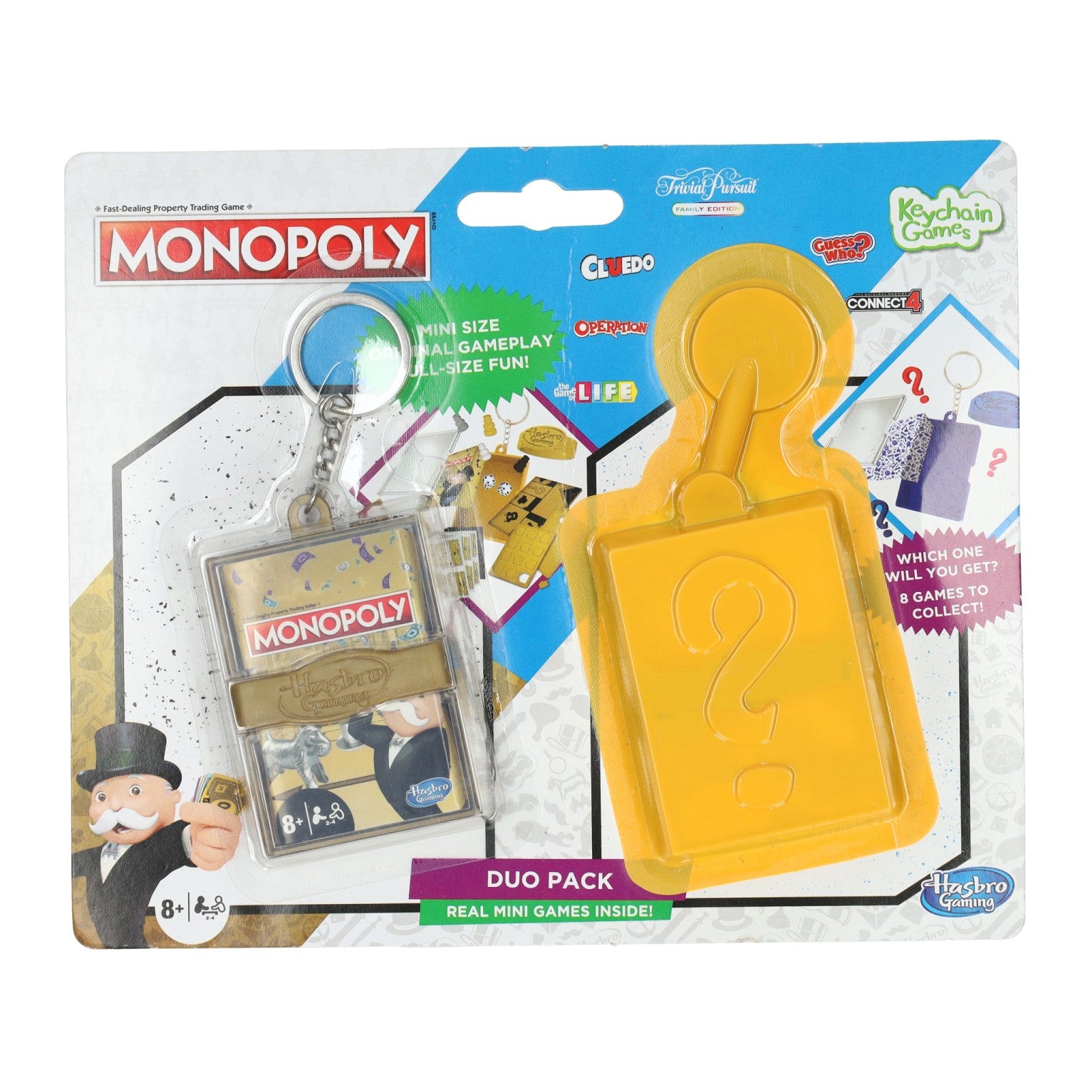 Hasbro mini jeu porte-clés monopole or