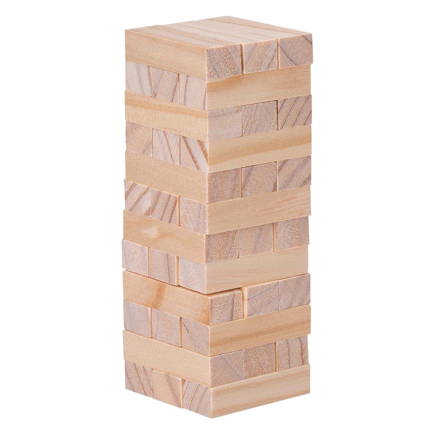 Jeu d'empilage en bois, 36 pièces.