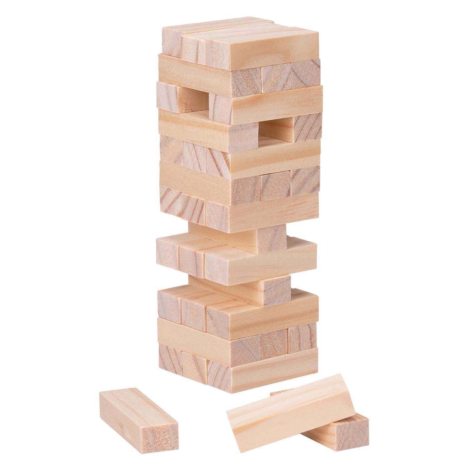 Jeu d'empilage en bois, 36 pièces.