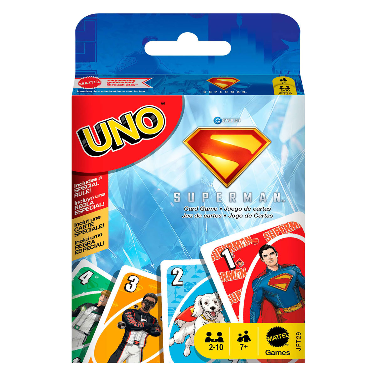 Jeu de cartes Mattel Uno Superman