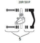 Espaceur d'adaptateur de frein à disque SRAM Set Avid SST