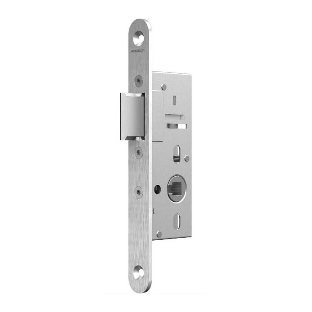 Assa abloy n1502 serrure à barillet | dm45mm | trou de manivelle 8mm | plaque frontale inox 20x185mm - 10777455