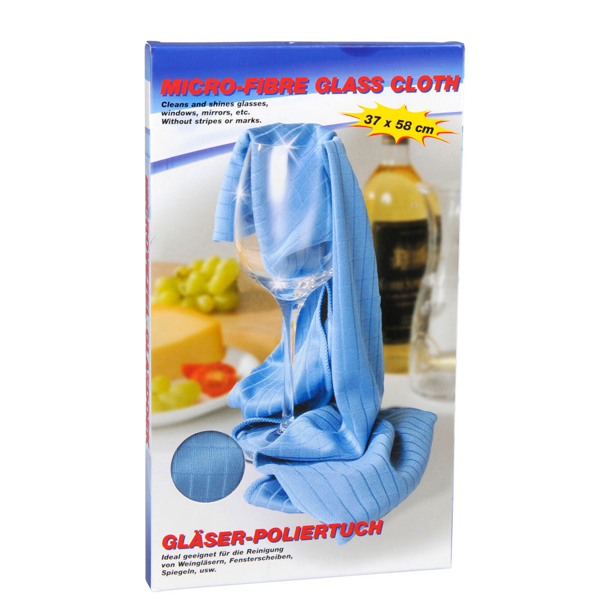 Microfibre de chiffon de nettoyage en verre 40 x 50 cm