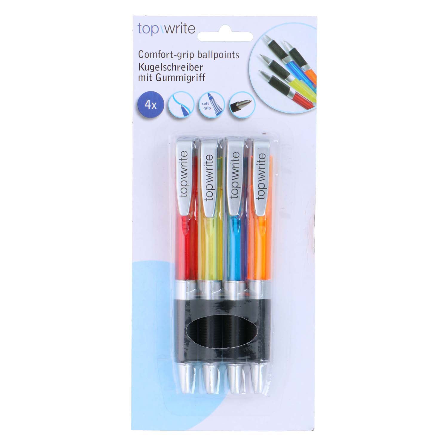 Stylos à balle avec adhérence, 4e.