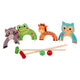 Animaux de jeu de croquet en bois, 8dlg.