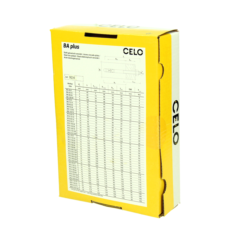 Celo 1066922 - ancrage rapide ba plus 12-150 50 galvanisé 20 pièces | 2 pièces